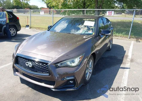 2017 Infiniti Q50 3.0T Premium z USA, uszkodzony, nr VIN JN1EV7AR8HM838880